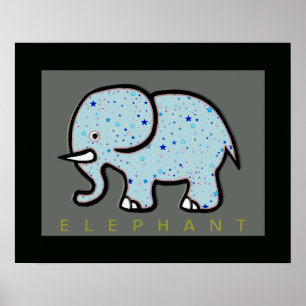 elephant with stars decor