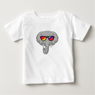 Elephant with Sunglasses Baby T-Shirt