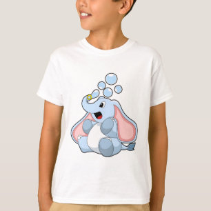 Elephant with Water bubbles T-Shirt