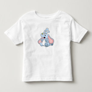Elephant with Water bubbles Toddler T-Shirt