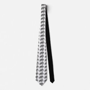 Elephant with Zebra Stripes + your ideas Tie