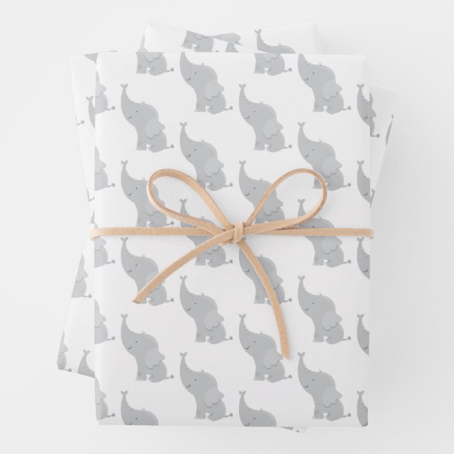 Elephant Wrapping Paper Sheets (In situ)