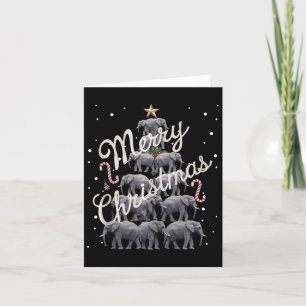 Elephant Xmas Tree Elephant Christmas Tree Marry C Card