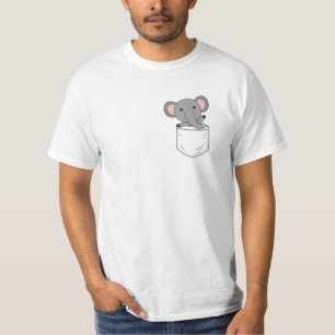 Elephant Zoo Animals Elephants Cute Animals Breast T-Shirt