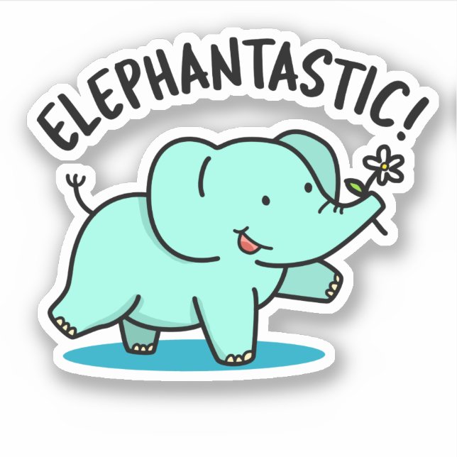 Elephantastic Funny Elephant Pun  (Front)