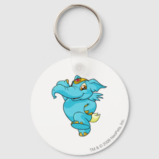 Elephante Blue Key Ring