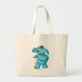 Elephante Blue Large Tote Bag