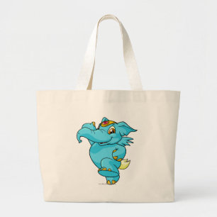 Elephante Blue Large Tote Bag
