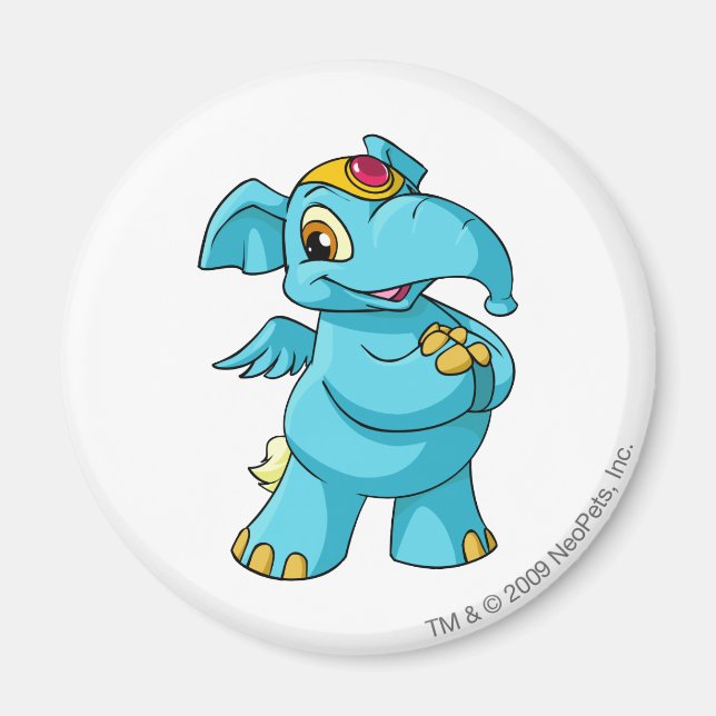 Elephante Blue Magnet (Front)