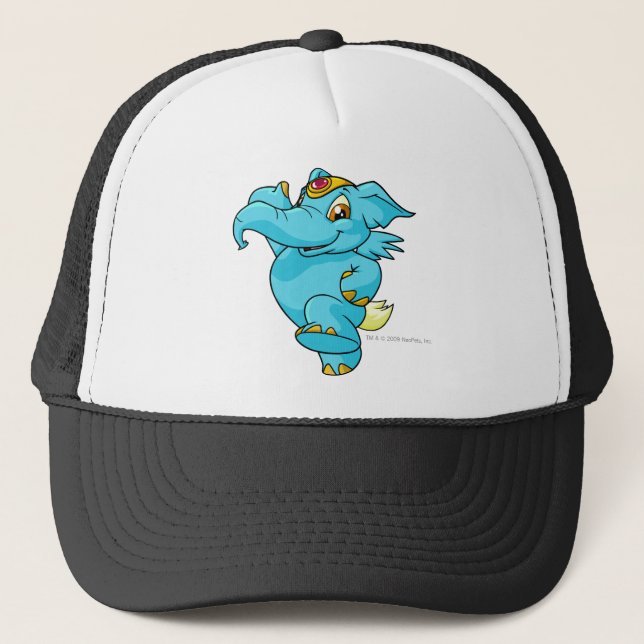Elephante Blue Trucker Hat (Front)