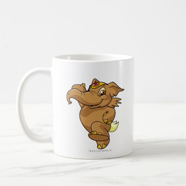 Elephante Brown Coffee Mug (Left)