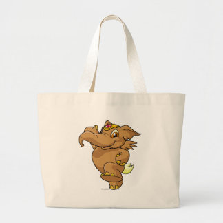 Elephante Brown Large Tote Bag