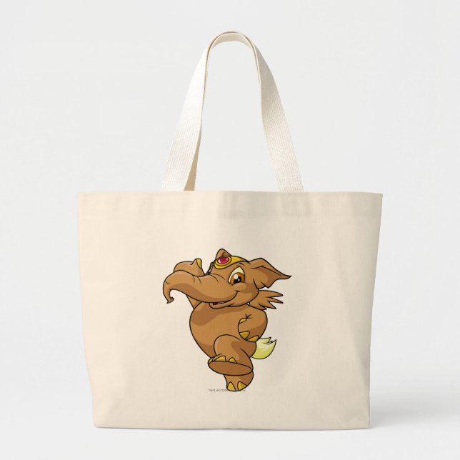 Elephante Brown Large Tote Bag (Front)
