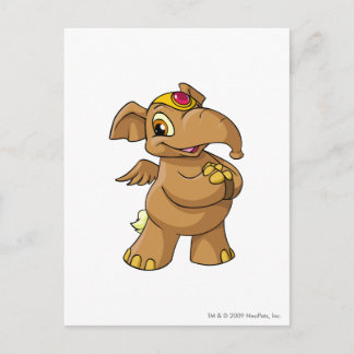 Elephante Brown Postcard