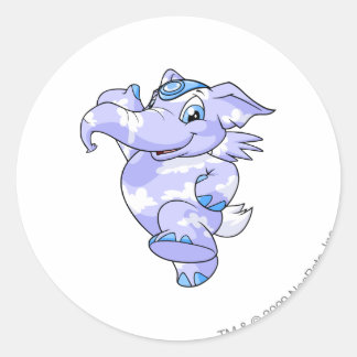Elephante Cloud Classic Round Sticker