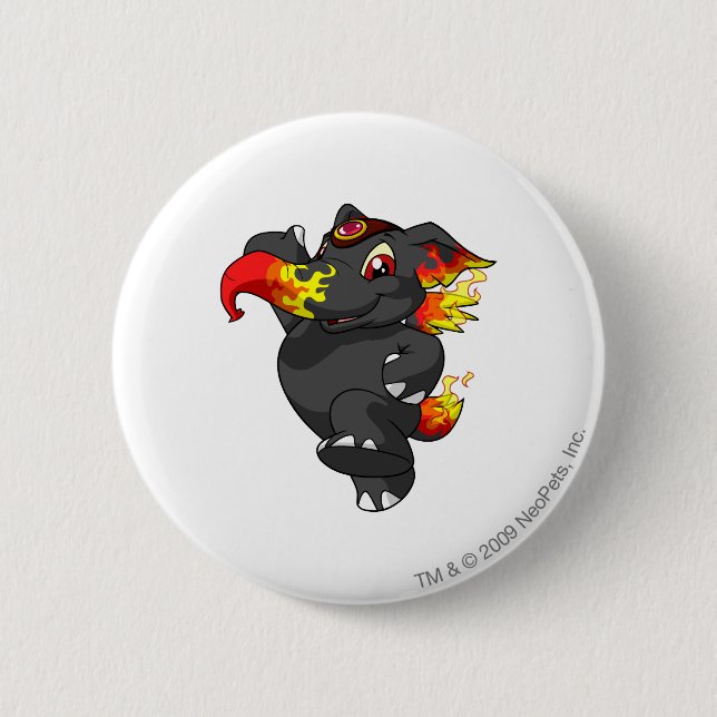 Elephante Fire 6 Cm Round Badge (Front)