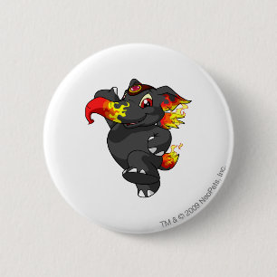 Elephante Fire 6 Cm Round Badge