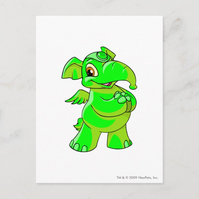 Elephante Glowing.Pn Postcard (Front)