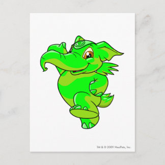 Elephante Glowing Postcard