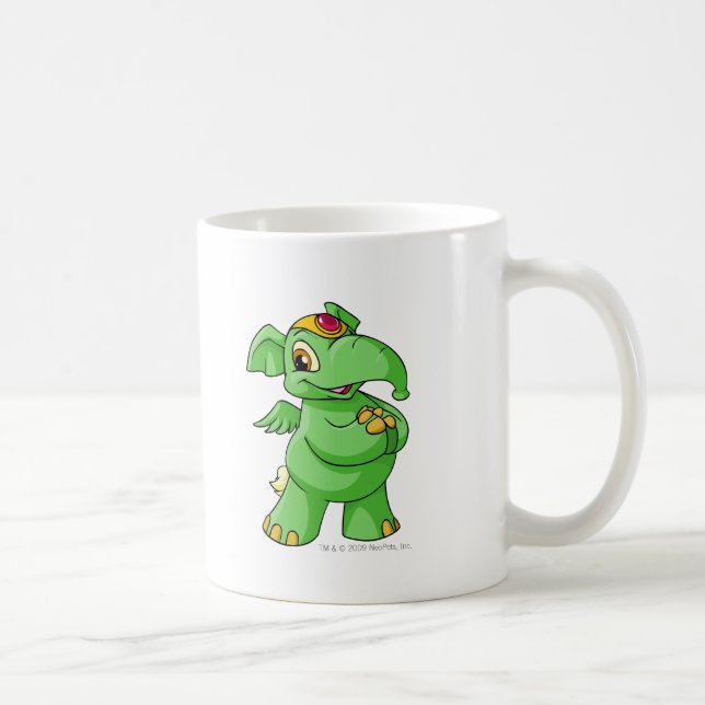 Elephante Green Coffee Mug (Right)
