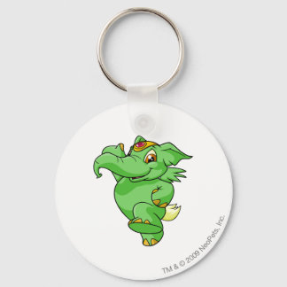 Elephante Green Key Ring