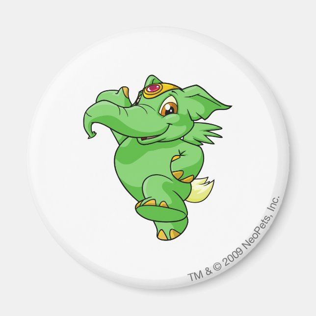 Elephante Green Magnet (Front)