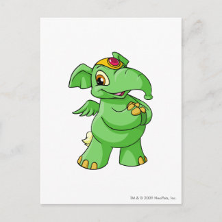 Elephante Green Postcard