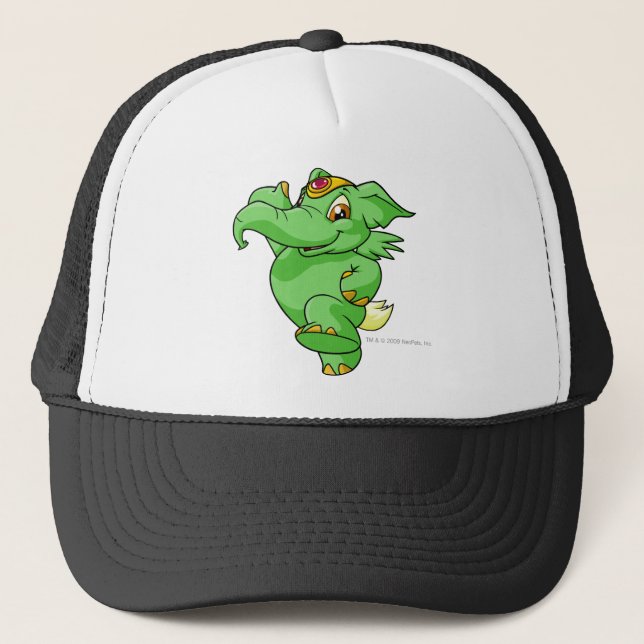 Elephante Green Trucker Hat (Front)