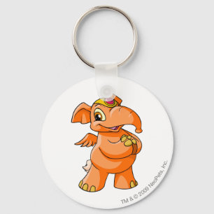 Elephante Orange Key Ring