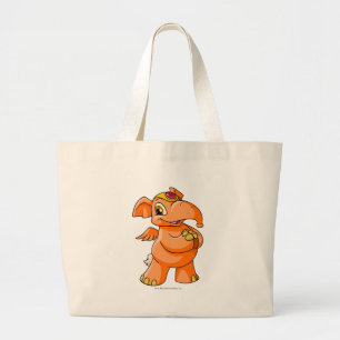 Elephante Orange Large Tote Bag