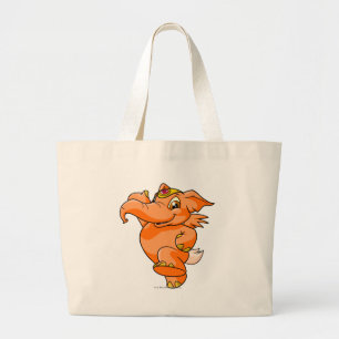Elephante Orange Large Tote Bag