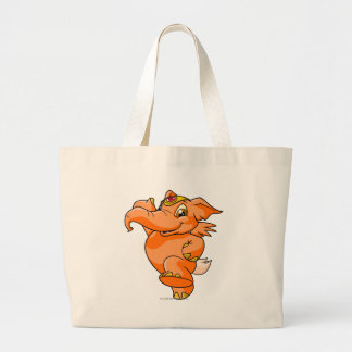 Elephante Orange Large Tote Bag