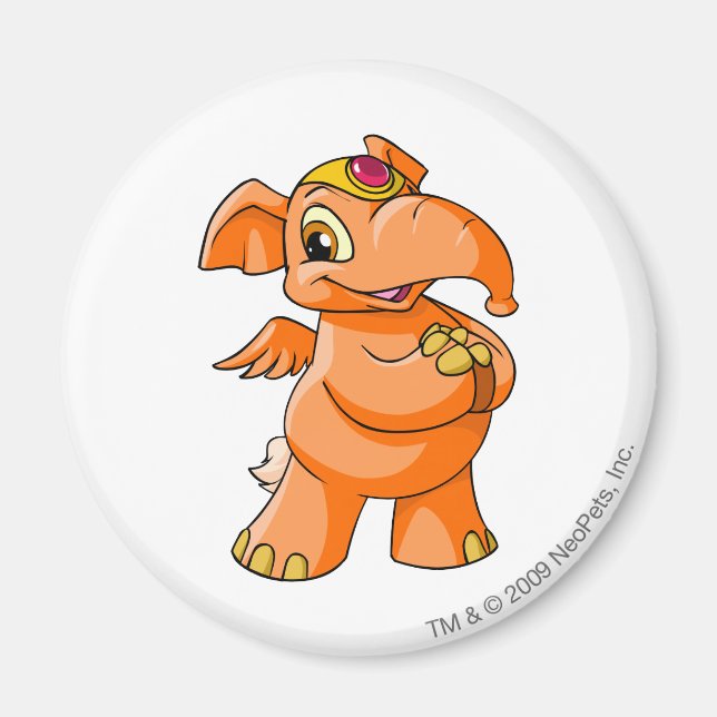 Elephante Orange Magnet (Front)