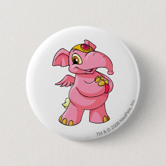 Elephante Pink 6 Cm Round Badge