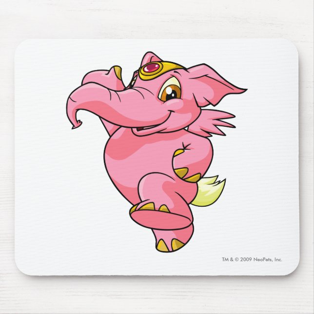 Elephante Pink Mouse Mat (Front)