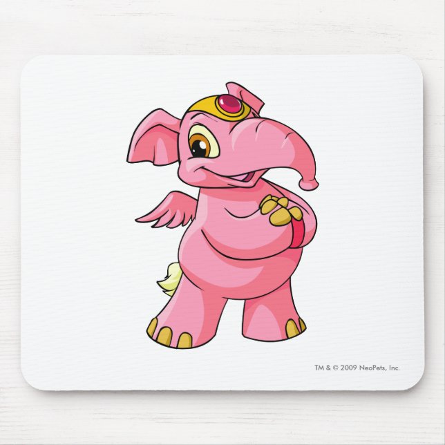 Elephante Pink Mouse Mat (Front)