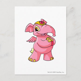 Elephante Pink Postcard