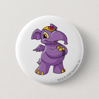 Elephante Purple 6 Cm Round Badge