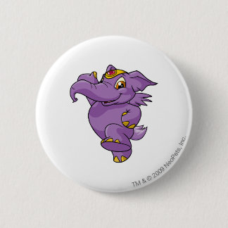 Elephante Purple 6 Cm Round Badge