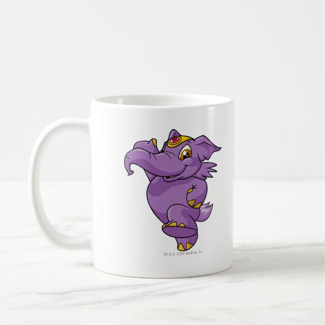 Elephante Purple Coffee Mug (Left)