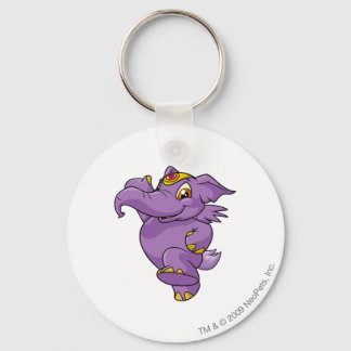 Elephante Purple Key Ring