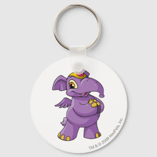Elephante Purple Key Ring