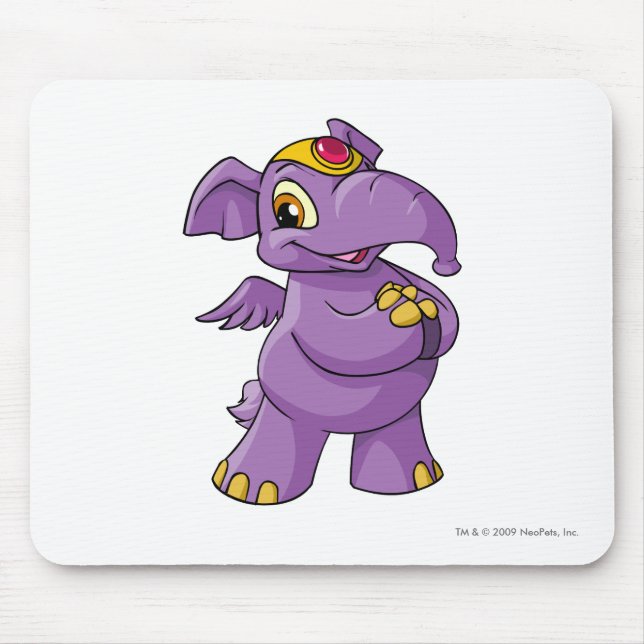 Elephante Purple Mouse Mat (Front)