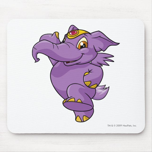 Elephante Purple Mouse Mat (Front)