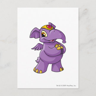 Elephante Purple Postcard