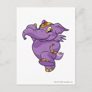 Elephante Purple Postcard