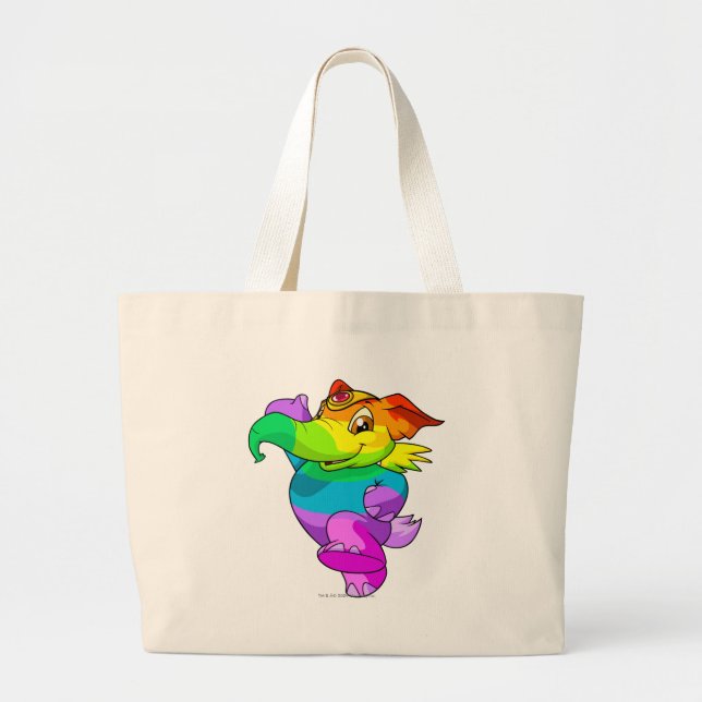 Elephante Rainbow Large Tote Bag (Front)