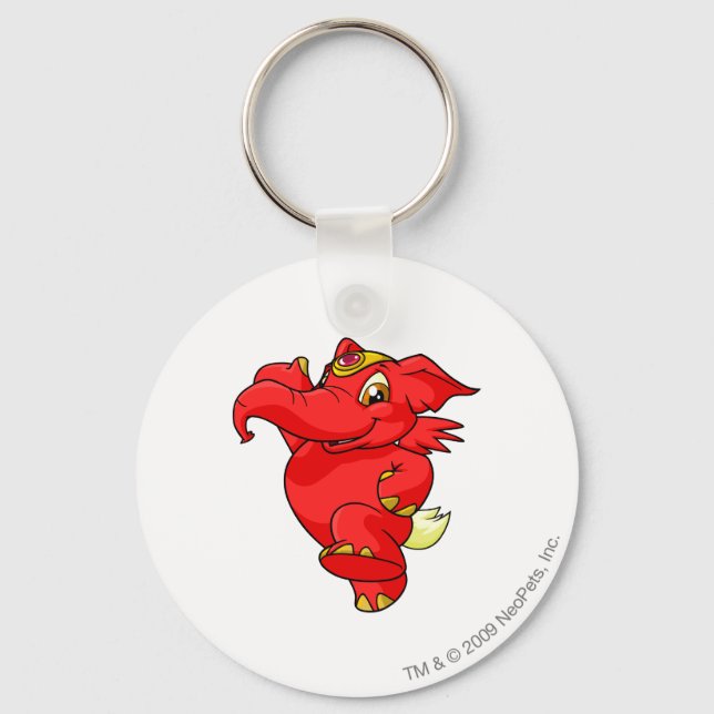 Elephante Red Key Ring (Front)