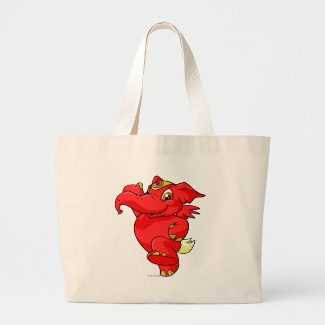 Elephante Red Large Tote Bag (Front)