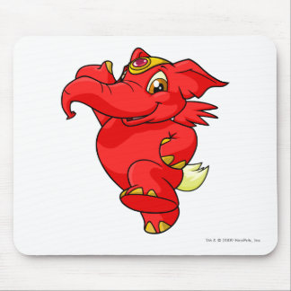 Elephante Red Mouse Mat
